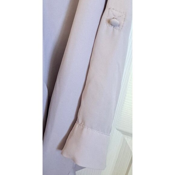 Torrid 6X Harper Georgette Pullover 3/4 Sleeve Top Mist Gray New with Tags - Picture 5 of 10